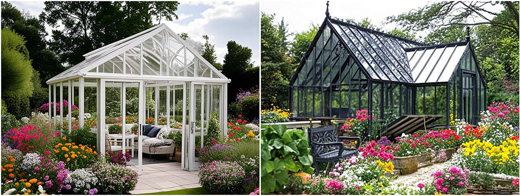 glass greenhouse, garden shed greenhouse, greenhouse